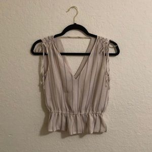 Sleeveless striped blouse - Size XS - Banana Republic